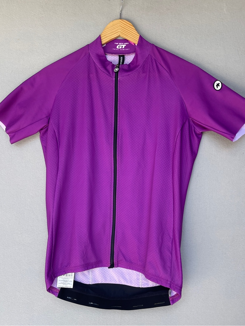 Assos UMA GT Summer SS Jersey C2 Women's Large Purple Full Zip Cycling Jersey